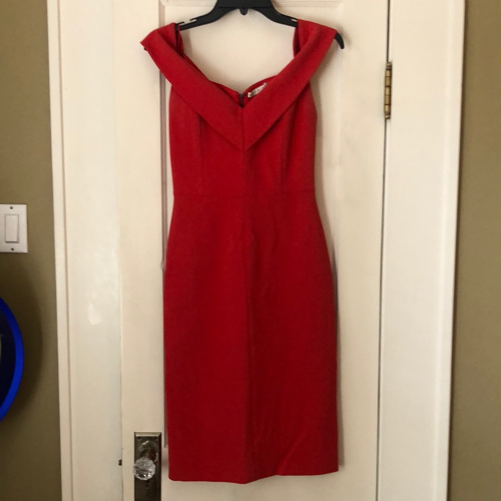 Red Alice and Olivia cocktail dress